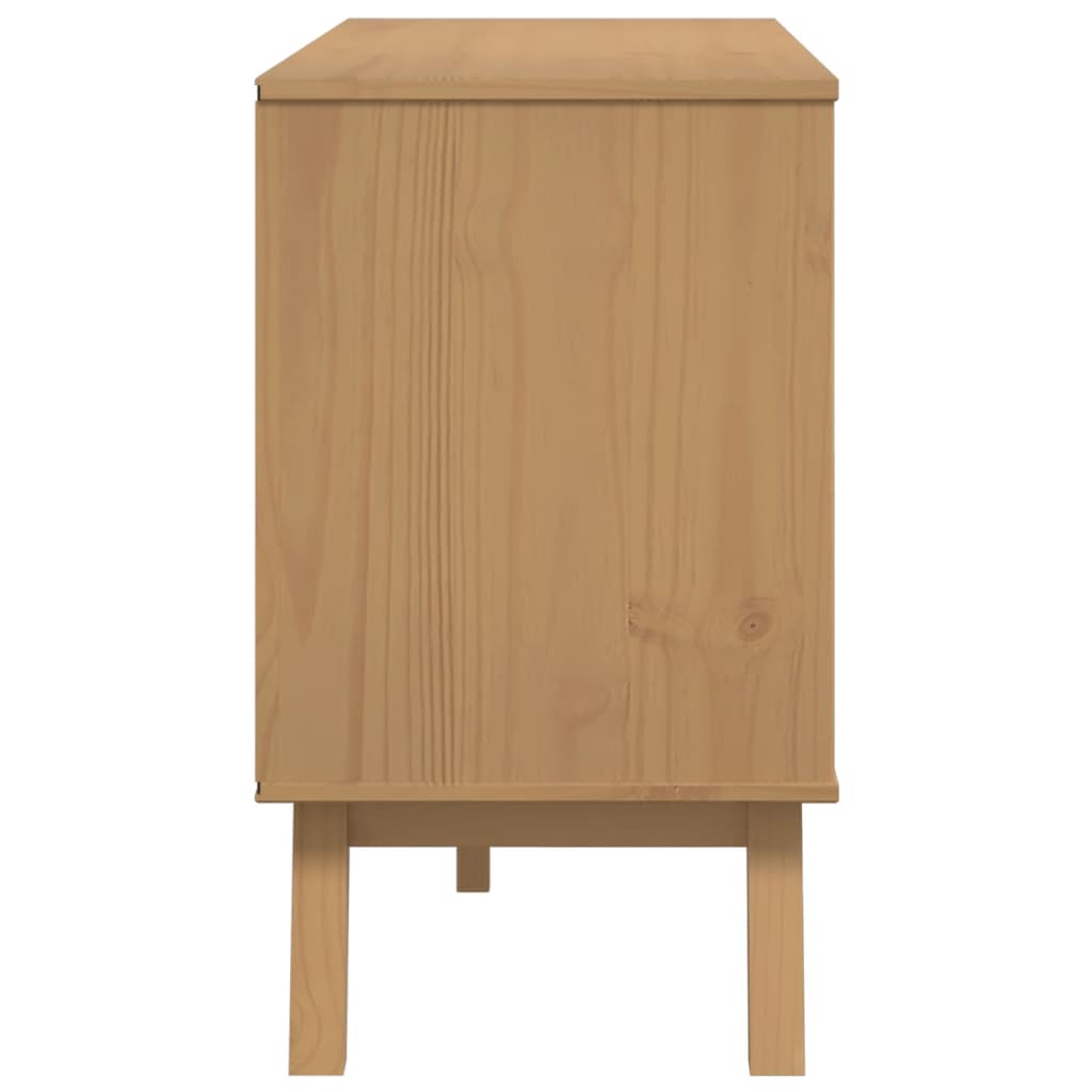 Sideboard "OLDEN" Brown 114x43x73,5 cm Solid Wood Pine