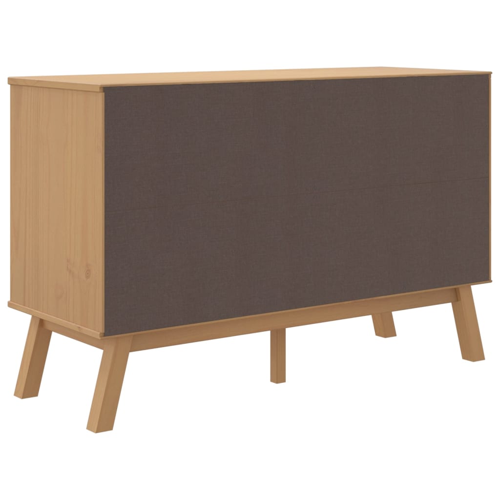 Sideboard "OLDEN" Brown 114x43x73,5 cm Solid Wood Pine