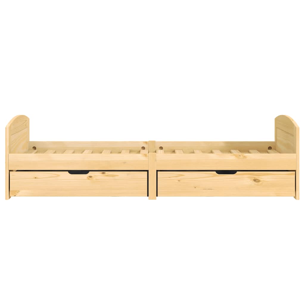 Day Bed with 2 Drawers without Mattress "IRUN" 90x200 cm