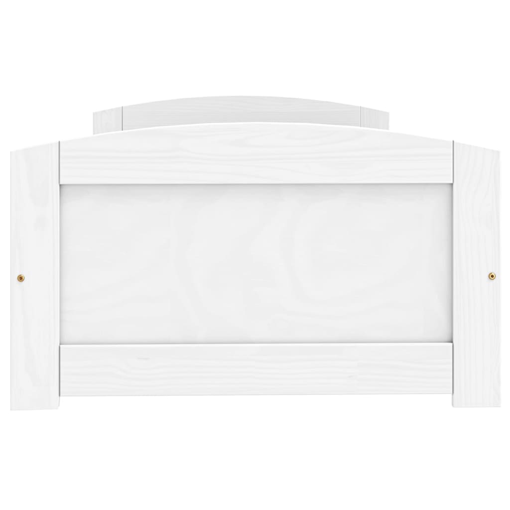 Day Bed with 2 Drawers without Mattress "IRUN" White 90x200 cm
