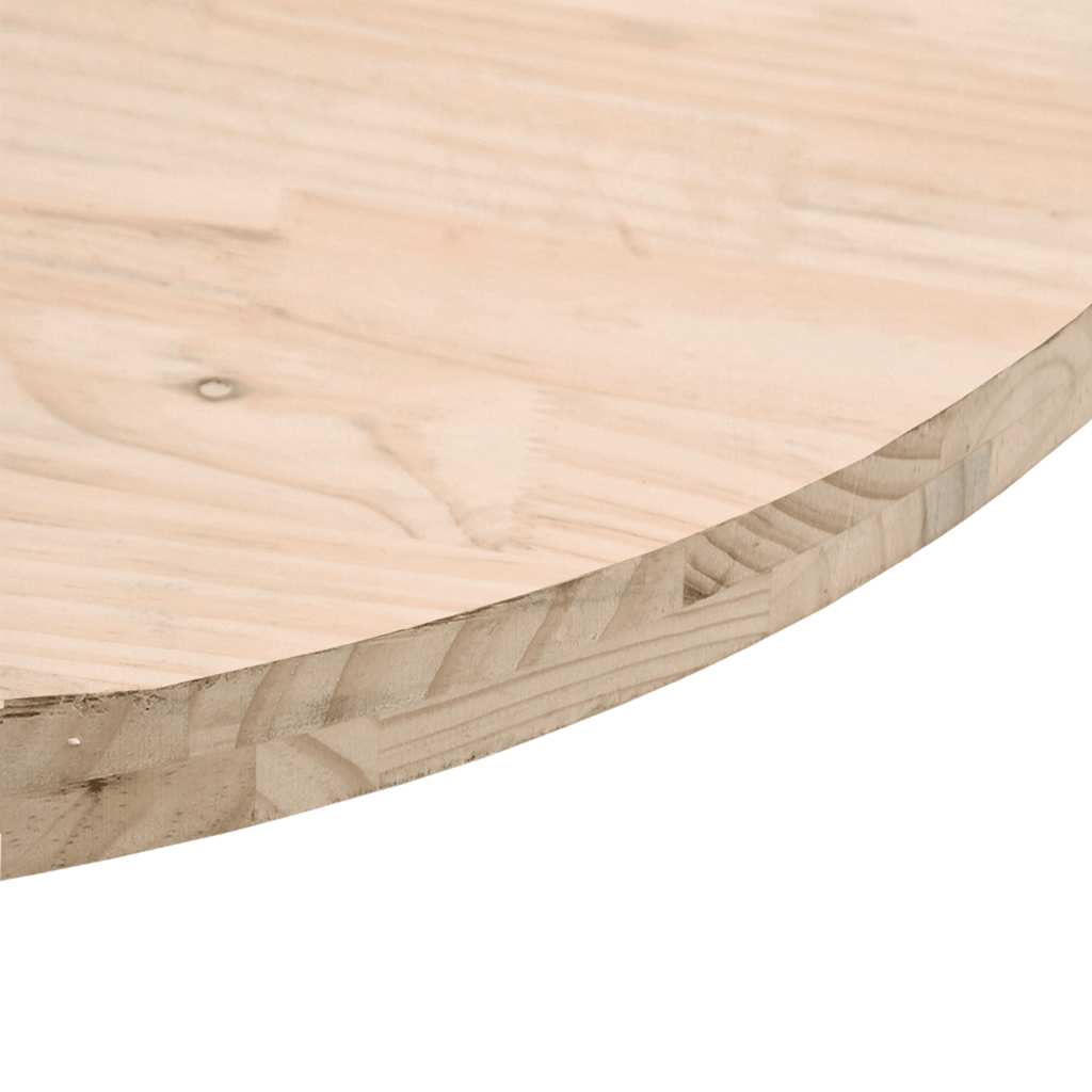 Table Top Round Ø30x3 cm Solid Wood Pine