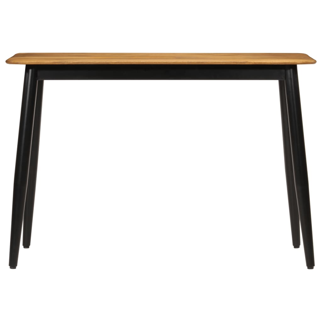 vidaXL Dining Table 112x52x76 cm Solid Wood Mango and Iron