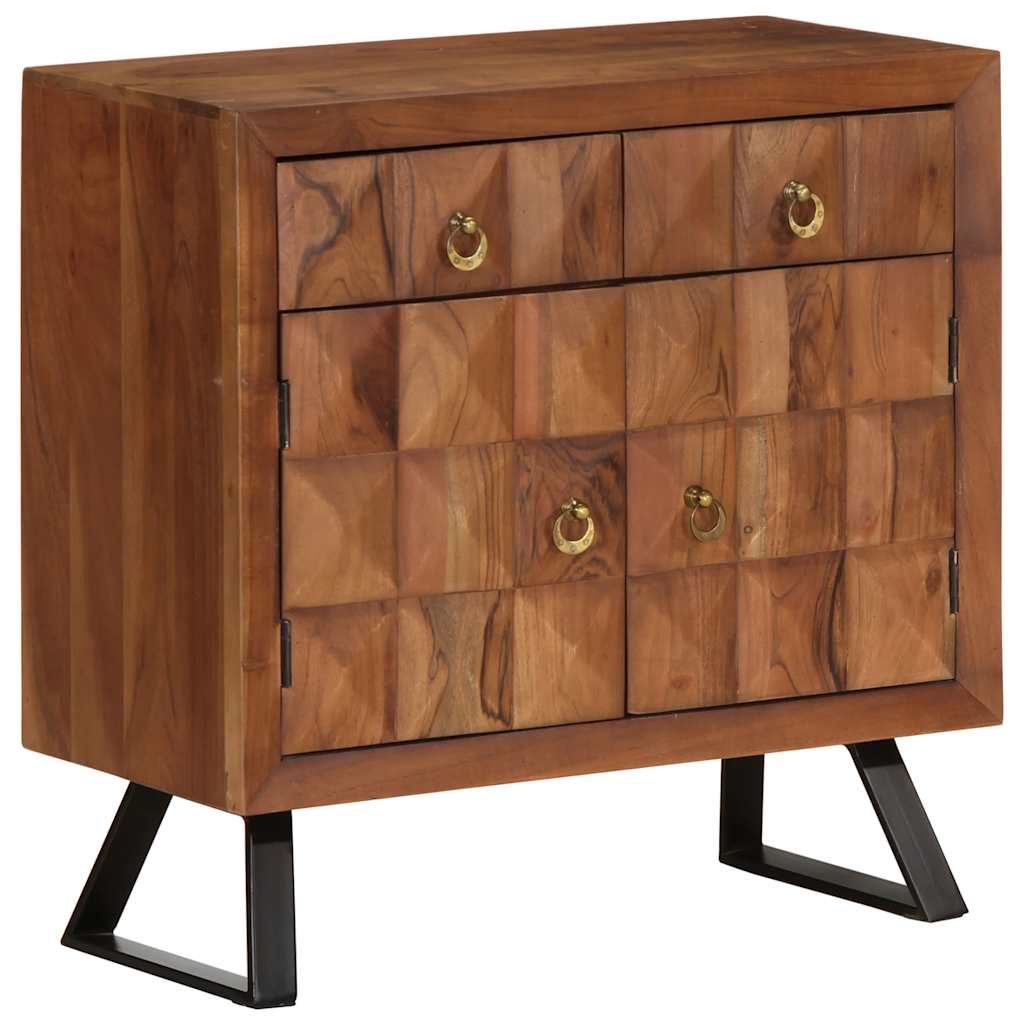 Drawer Cabinet Honey Brown 70x35x70 cm Solid Wood Acacia