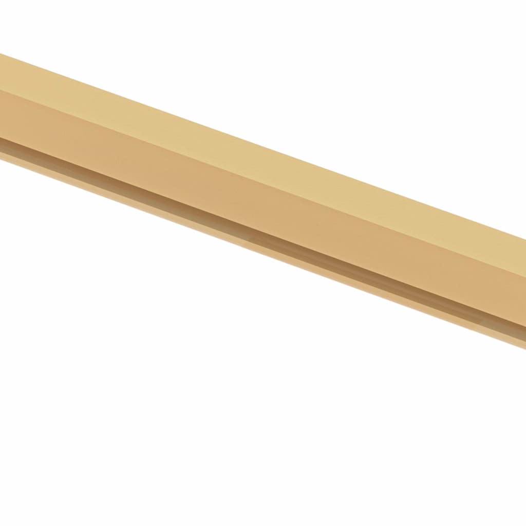 Interior Door Slim Golden 76x201.5 cm Tempered Glass and Aluminium
