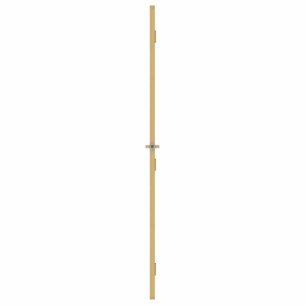 Interior Door Slim Golden 83x201.5 cm Tempered Glass and Aluminium