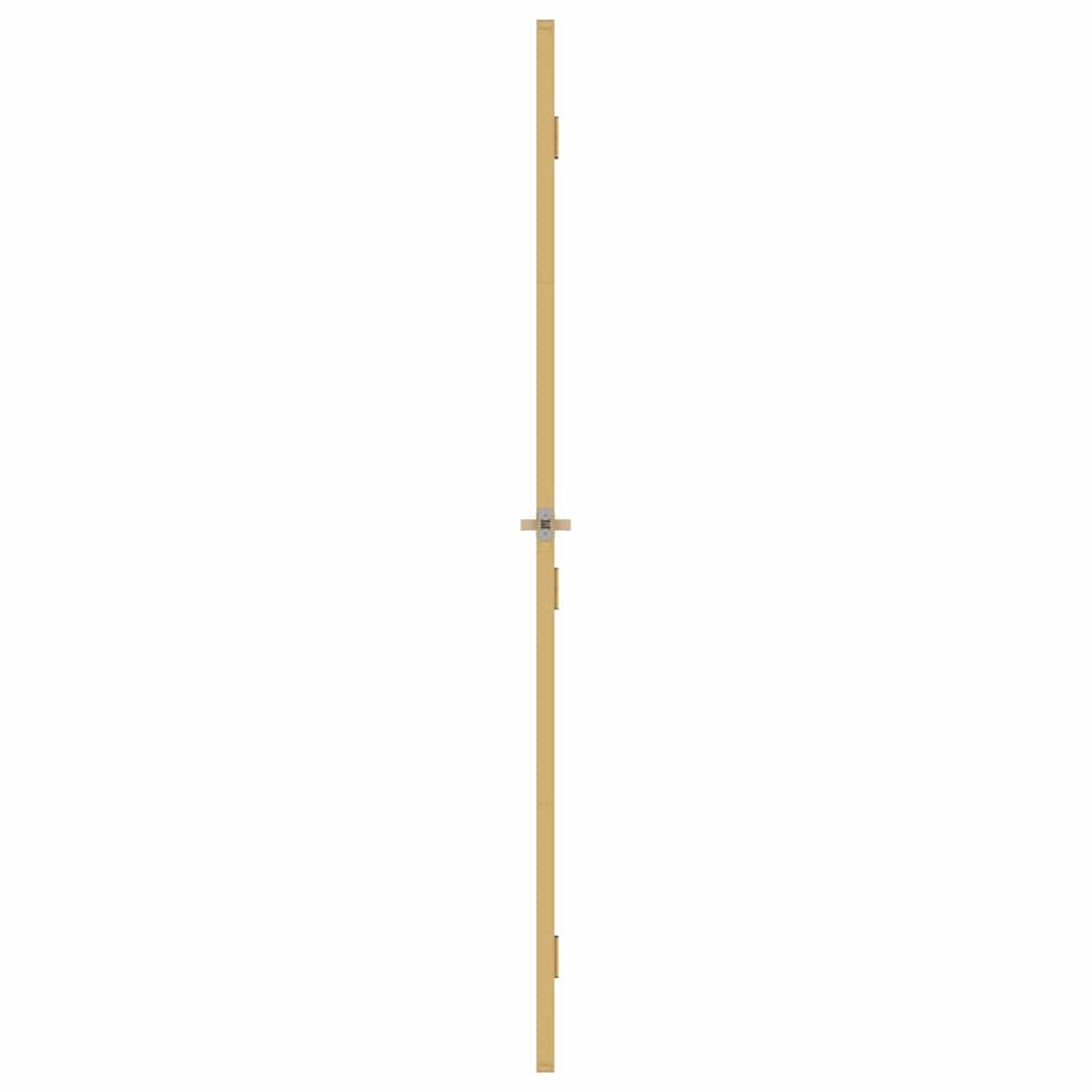 Interior Door Slim Golden 93x201.5 cm Tempered Glass and Aluminium