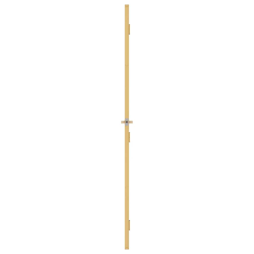 Interior Door Slim Golden 76x201.5 cm Tempered Glass and Aluminium