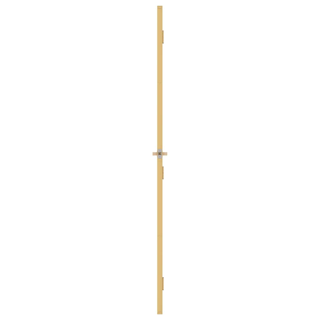 Interior Door Slim Golden 76x201.5 cm Tempered Glass and Aluminium