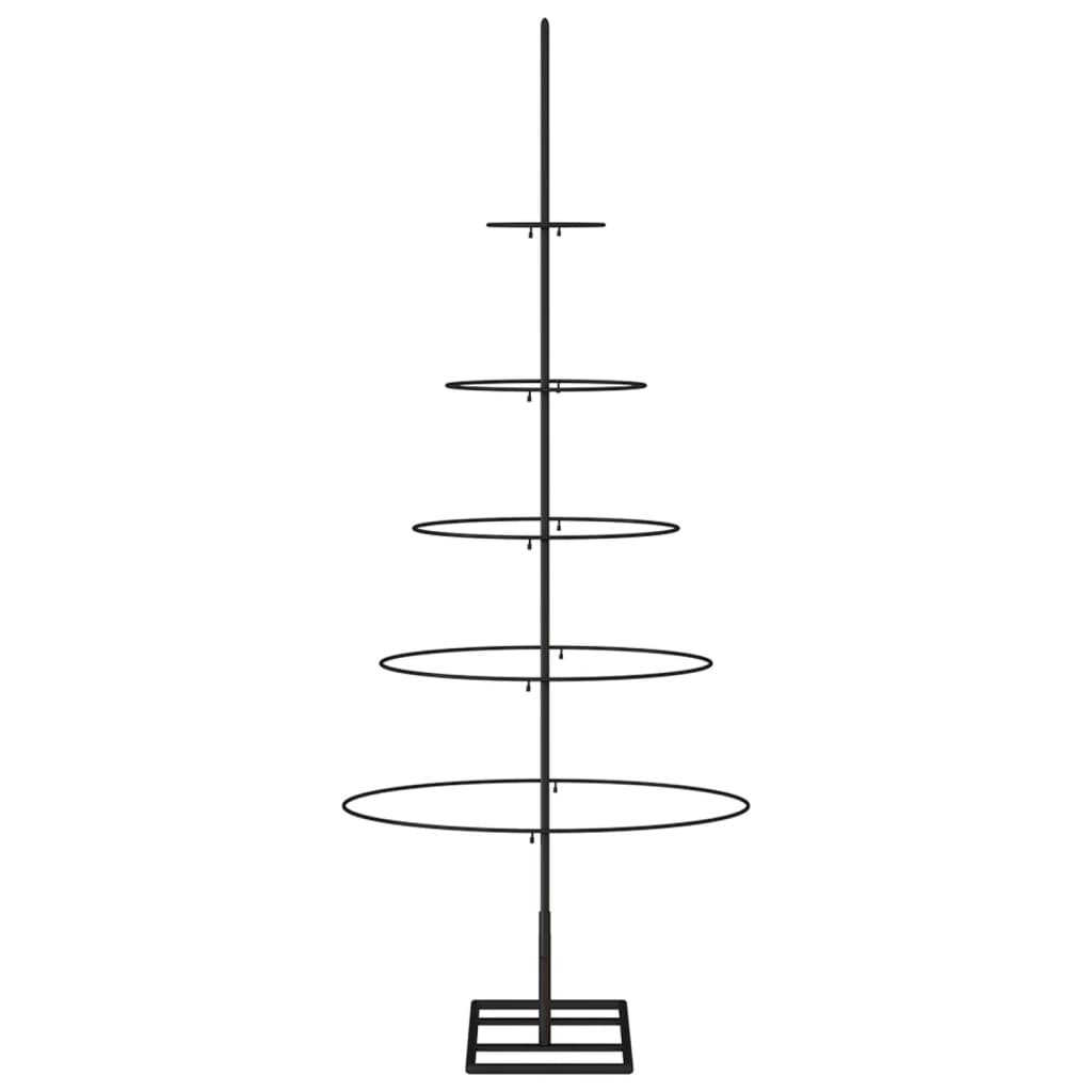 vidaXL Metal Christmas Tree for Decoration Black 125 cm