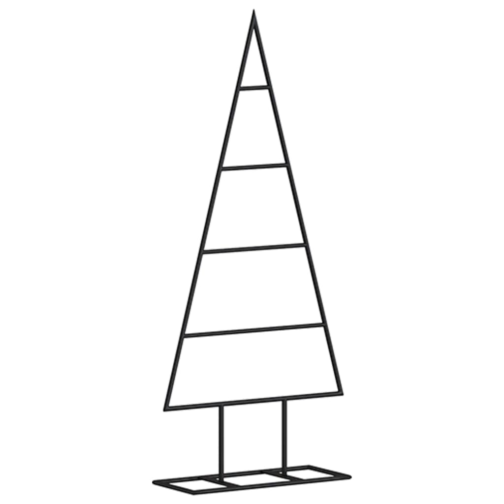 vidaXL Metal Christmas Tree for Decoration Black 60 cm