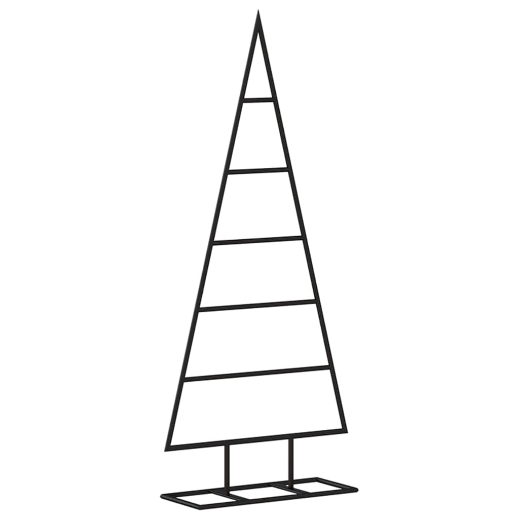 vidaXL Metal Christmas Tree for Decoration Black 90 cm