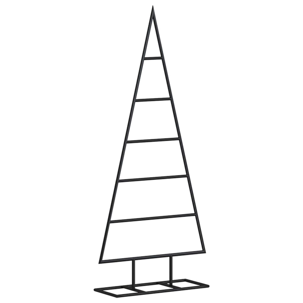 Metal Christmas Tree for Decoration Black 90 cm