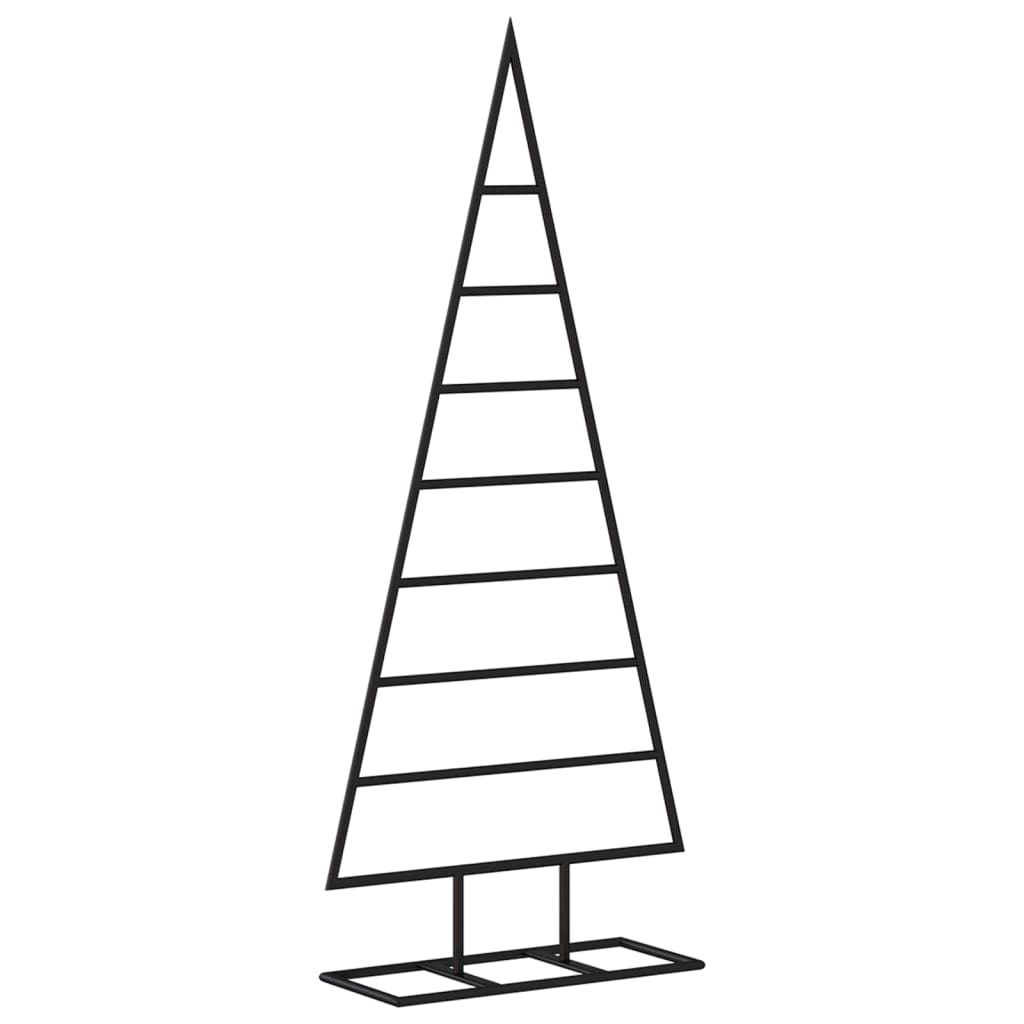 vidaXL Metal Christmas Tree for Decoration Black 125 cm