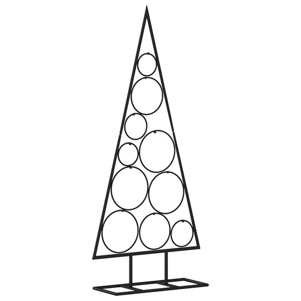 vidaXL Metal Christmas Tree for Decoration Black 90 cm