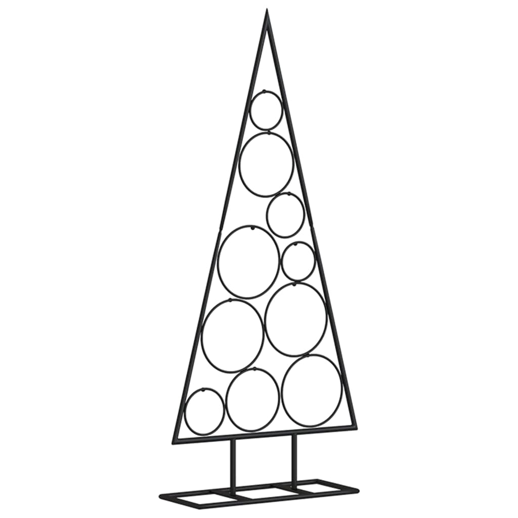 vidaXL Metal Christmas Tree for Decoration Black 90 cm