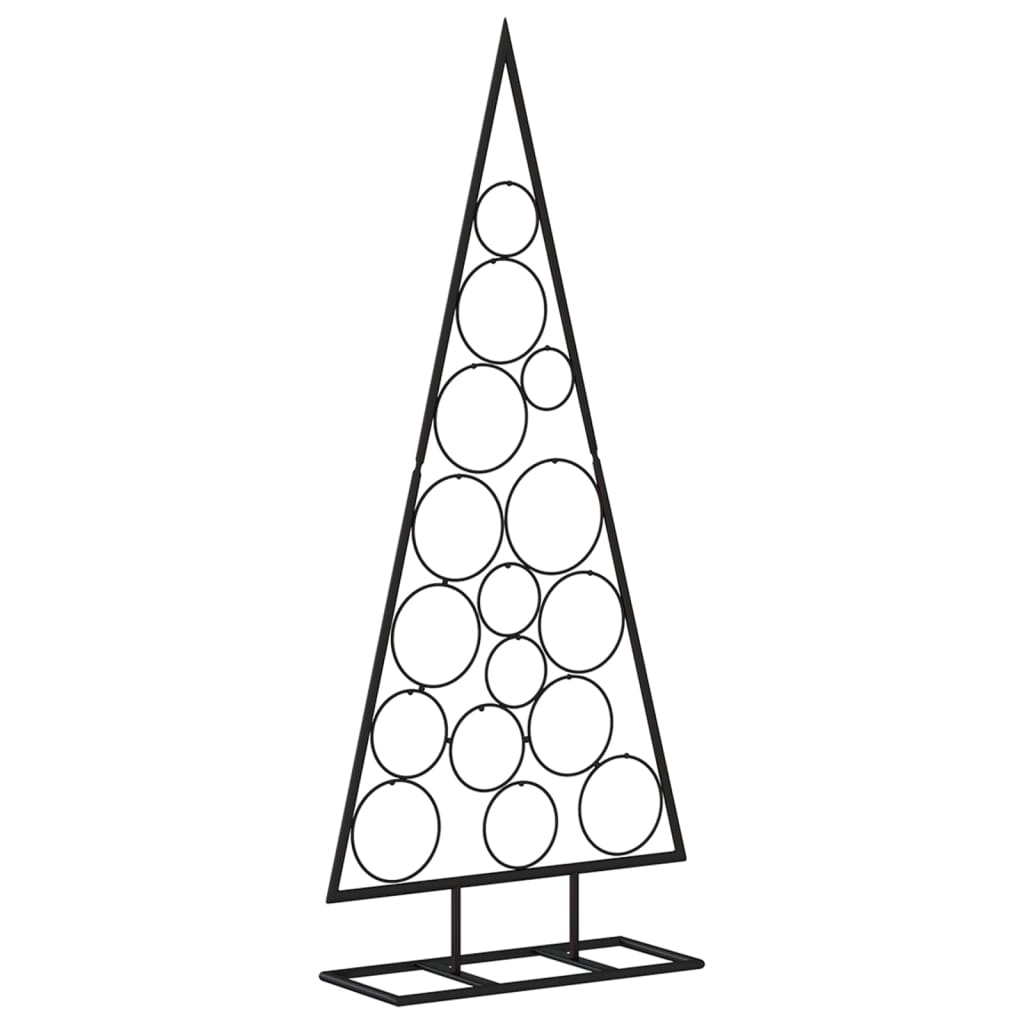 vidaXL Metal Christmas Tree for Decoration Black 125 cm