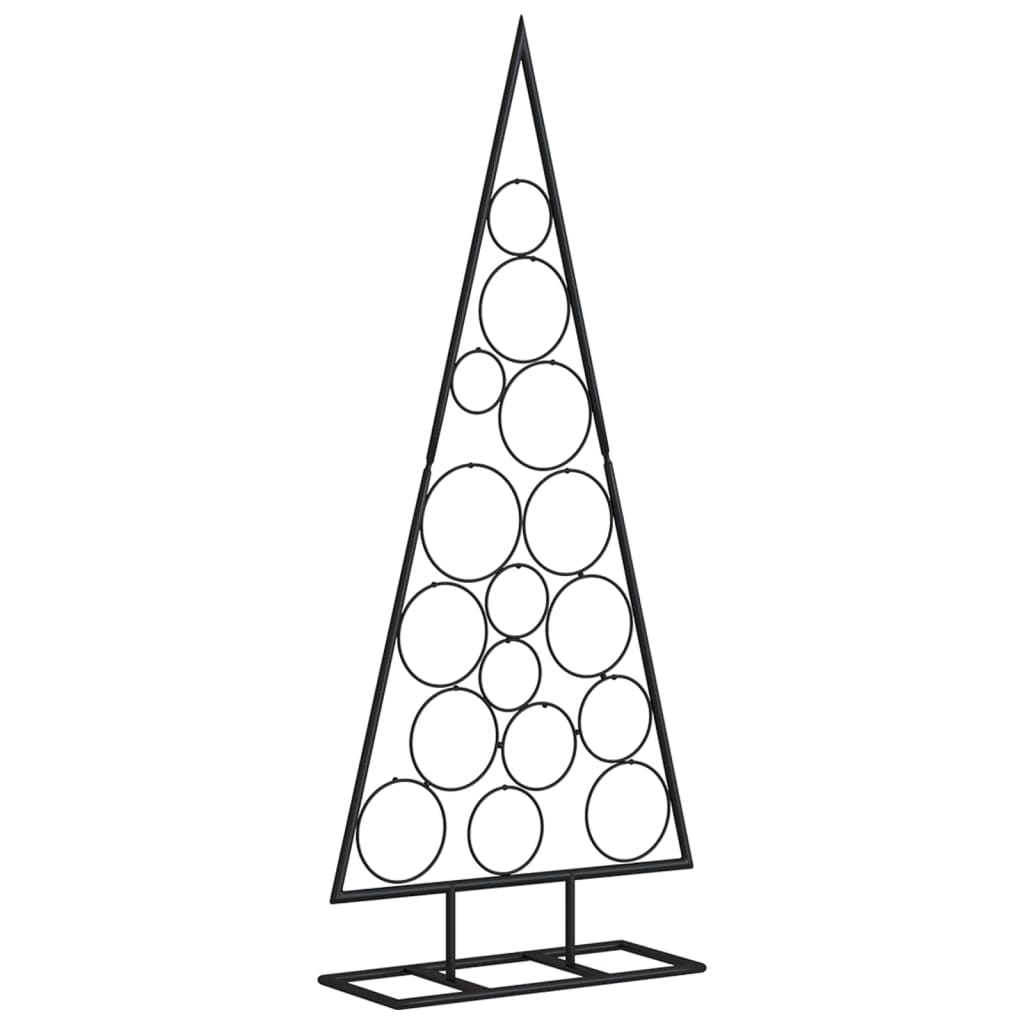 vidaXL Metal Christmas Tree for Decoration Black 125 cm