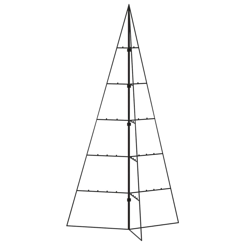 vidaXL Metal Christmas Tree for Decoration Black 100 cm