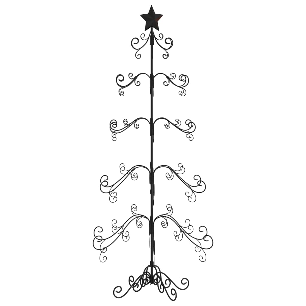 Metal Christmas Tree for Decoration Black 150 cm