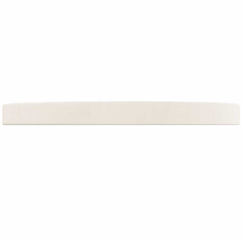 Table Top Round White Ø30x3 cm Solid Wood Pine