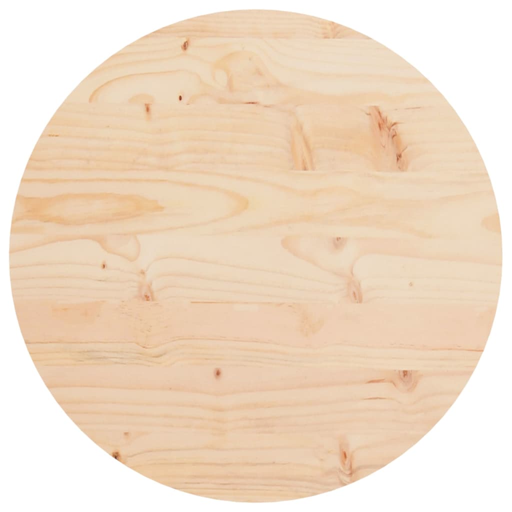 vidaXL Table Top Round Ø40x3 cm Solid Wood Pine