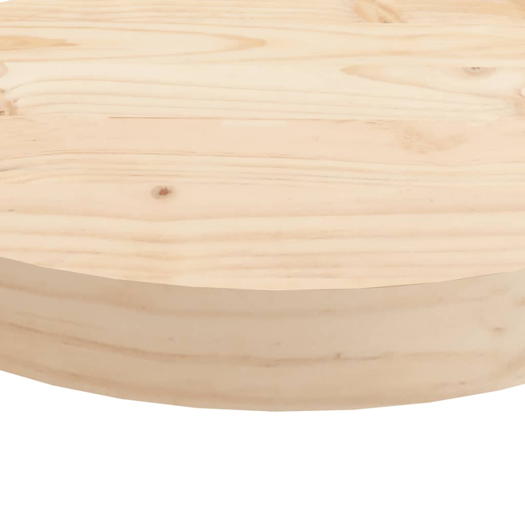 vidaXL Table Top Round Ø40x3 cm Solid Wood Pine