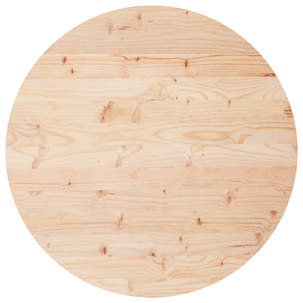 vidaXL Table Top Round Ø70x3 cm Solid Wood Pine