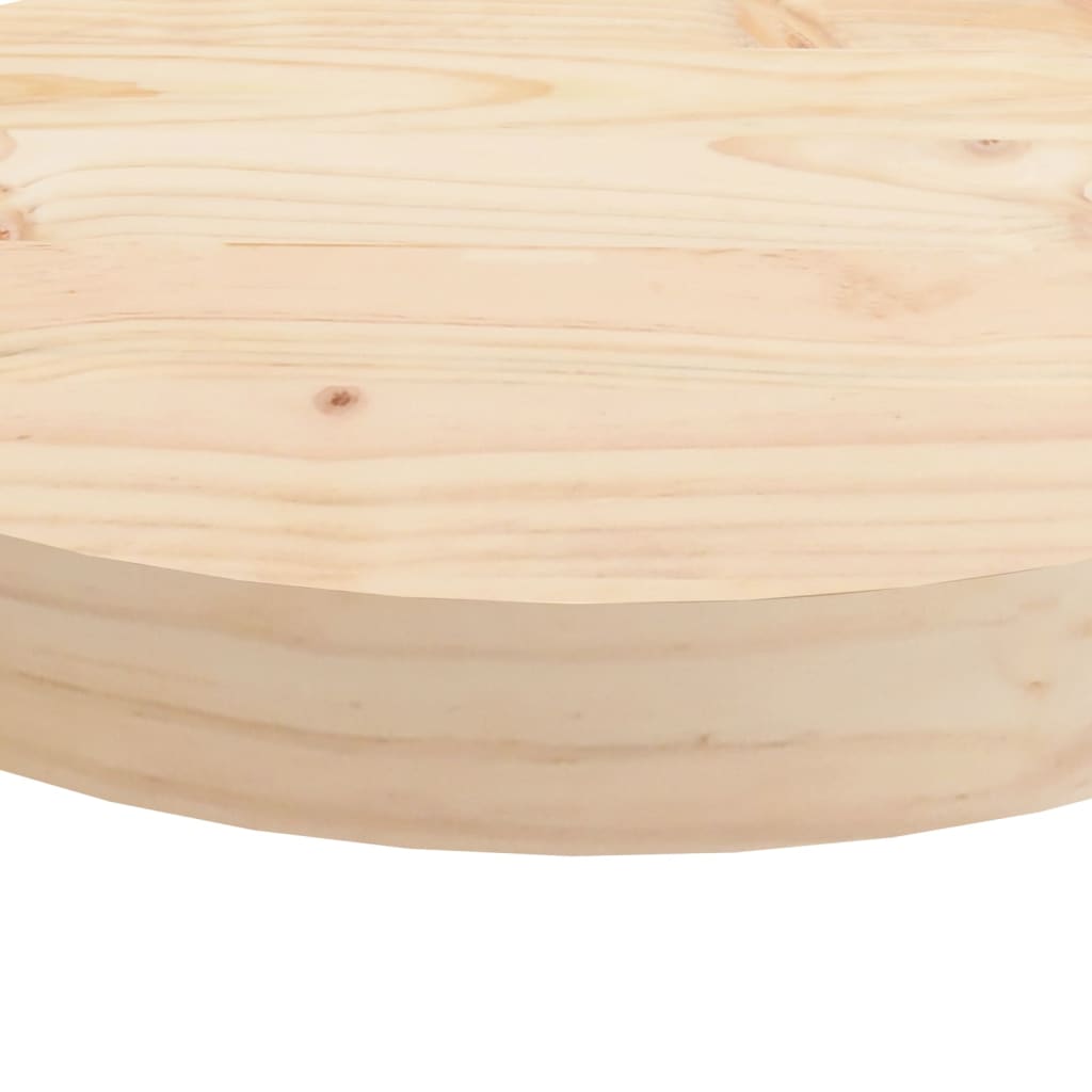 vidaXL Table Top Round Ø70x3 cm Solid Wood Pine