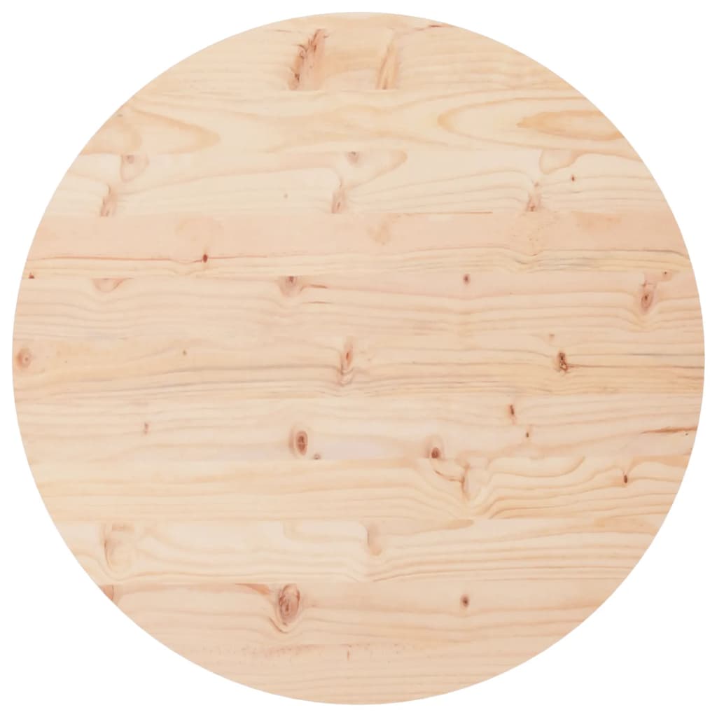 vidaXL Table Top Round Ø90x3 cm Solid Wood Pine