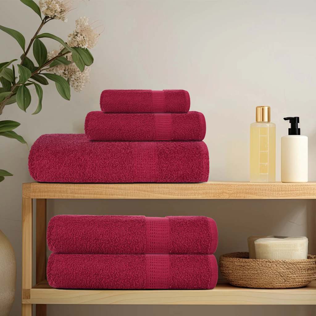 Hand Towels "FROGN" 10 pcs Bordeaux 50x100 cm 360 gsm