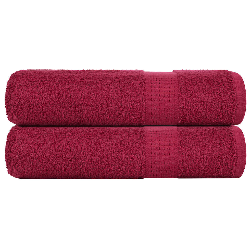 Shower Towels "FROGN" 2 pcs Bordeaux 70x140 cm 360 gsm