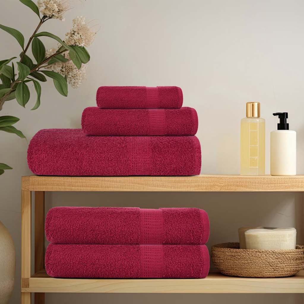 Shower Towels "FROGN" 4 pcs Bordeaux 70x140 cm 360 gsm
