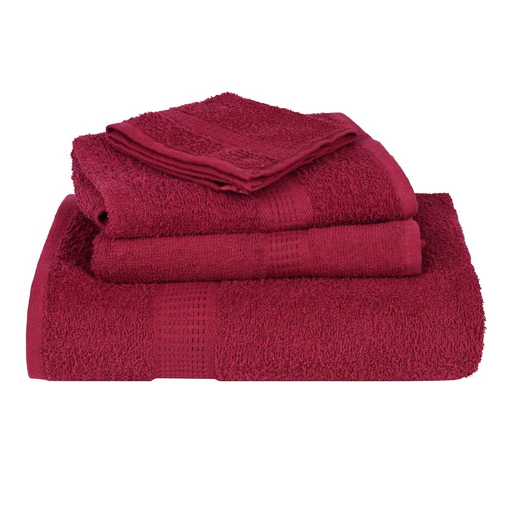 Sauna Towels "FROGN" 4 pcs Bordeaux 80x200 cm 360 gsm