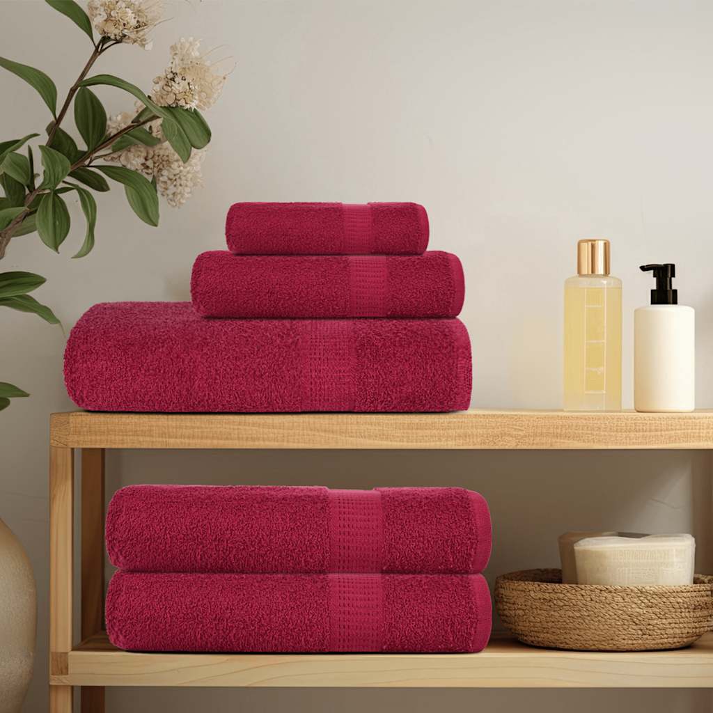 Towels "FROGN" 10 pcs Bordeaux 100x200 cm 360 gsm