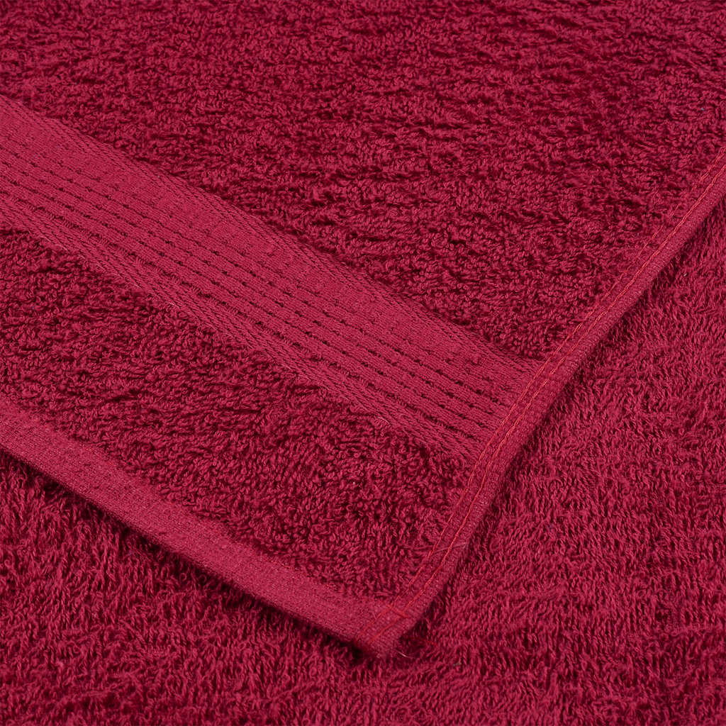 Towels "FROGN" 10 pcs Bordeaux 100x200 cm 360 gsm