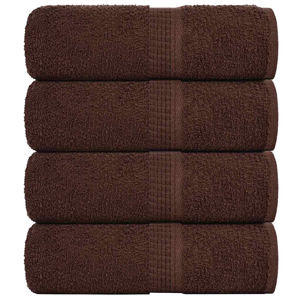 Guest Towels "FROGN" 4 pcs Brown 30x50 cm 360 gsm