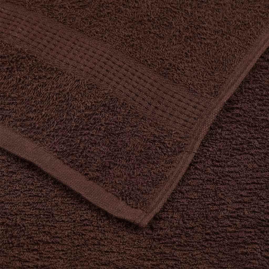 Hand Towels "FROGN" 4 pcs Brown 50x100 cm 360 gsm