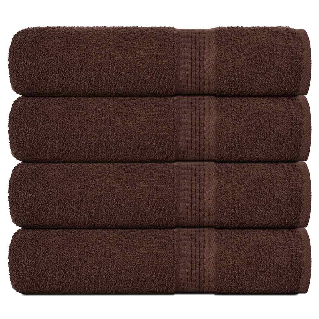Bath Towels "FROGN" 4 pcs Brown 100x150 cm 360 gsm