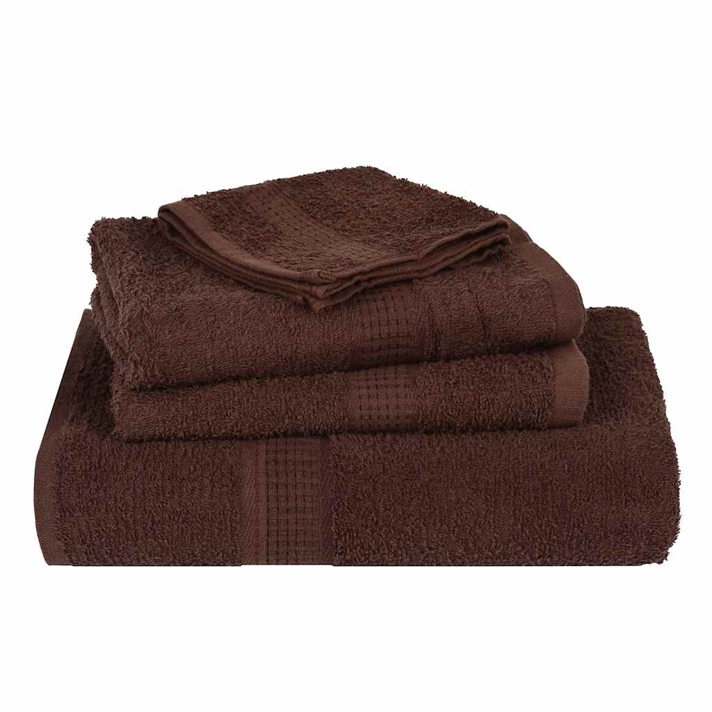 Bath Towels "FROGN" 4 pcs Brown 100x150 cm 360 gsm