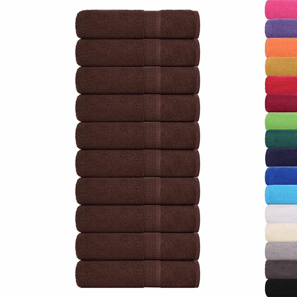 Bath Towels "FROGN" 10 pcs Brown 100x150 cm 360 gsm