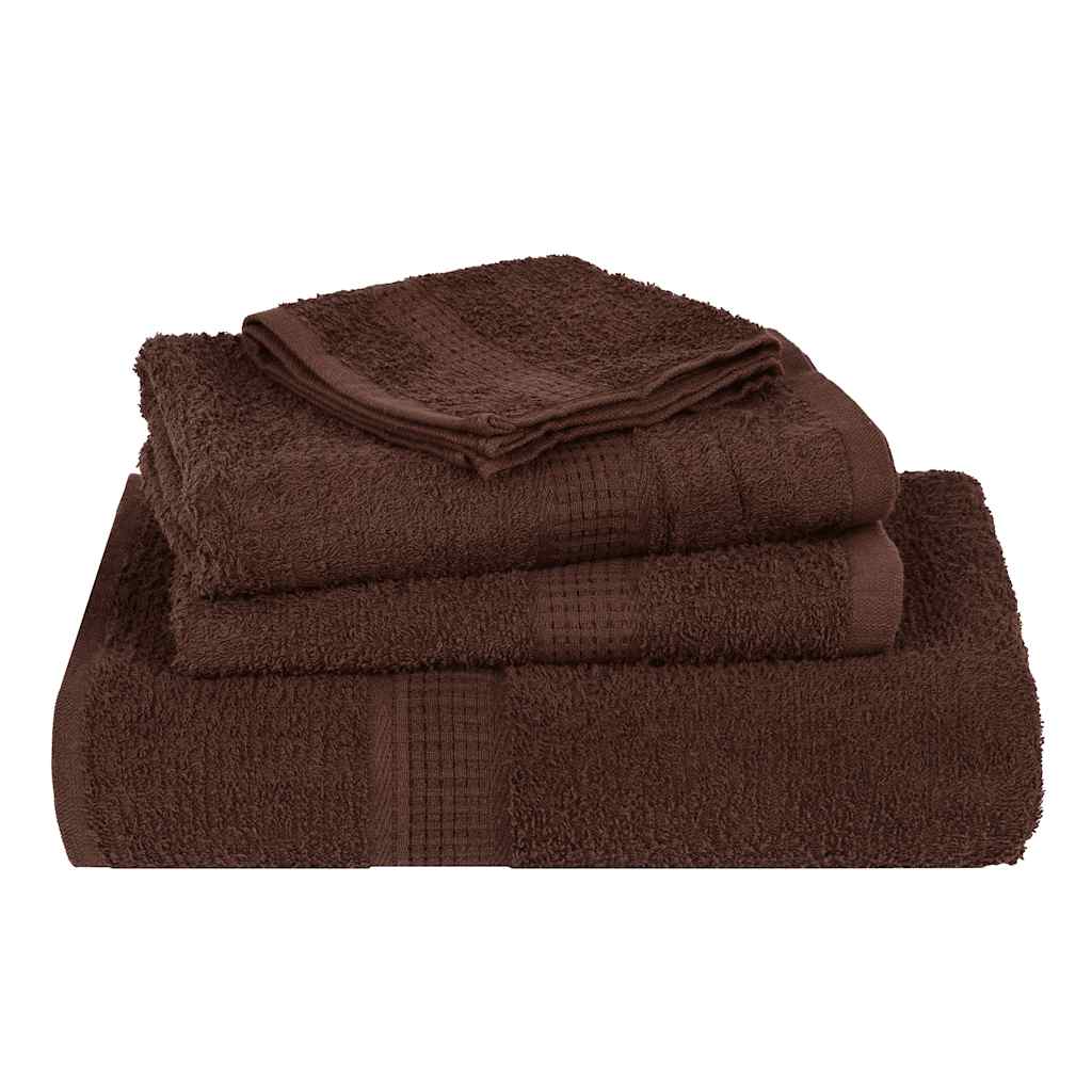 Sauna Towels "FROGN" 4 pcs Brown 80x200 cm 360 gsm