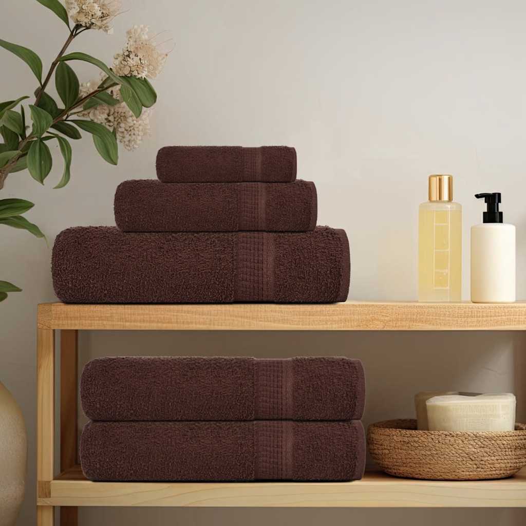 Sauna Towels "FROGN" 10 pcs Brown 80x200 cm 360 gsm
