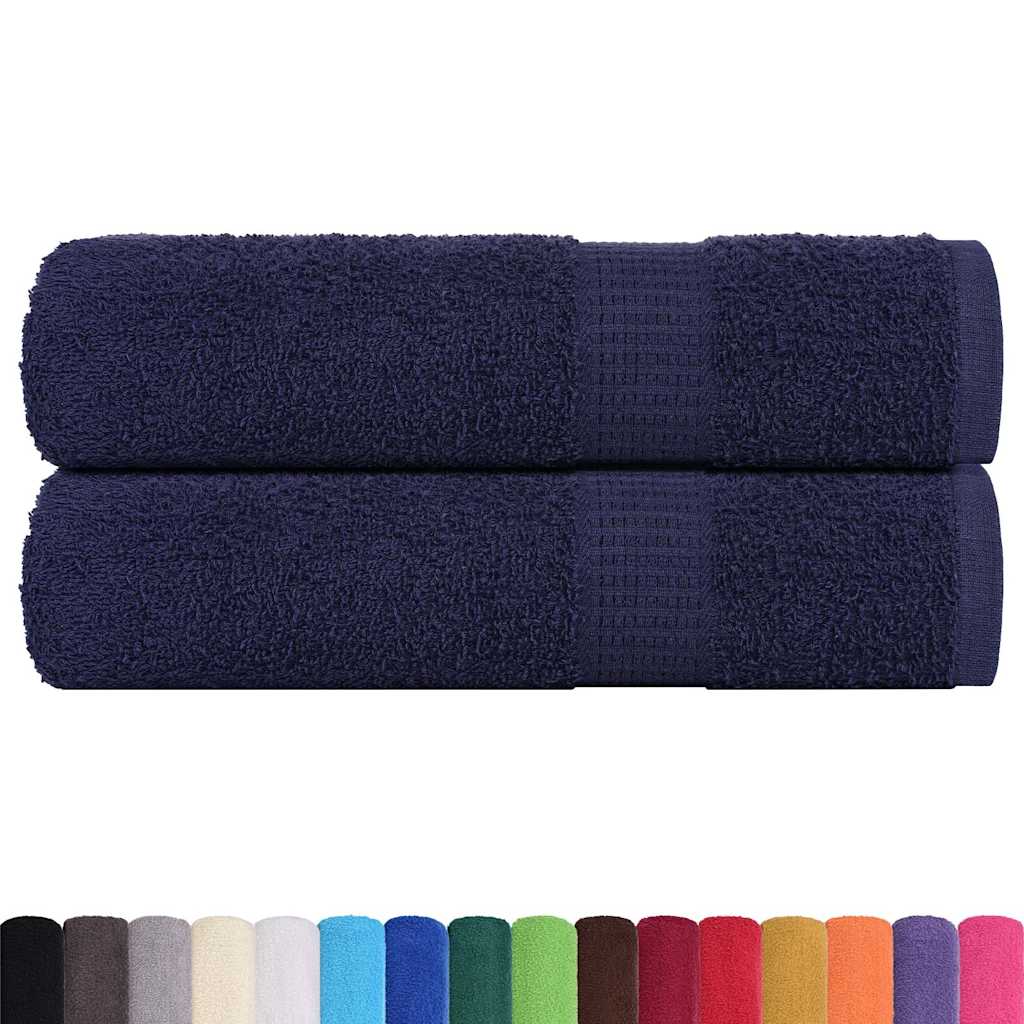 Hand Towels "FROGN" 2 pcs Navy Blue 50x100 cm 360 gsm