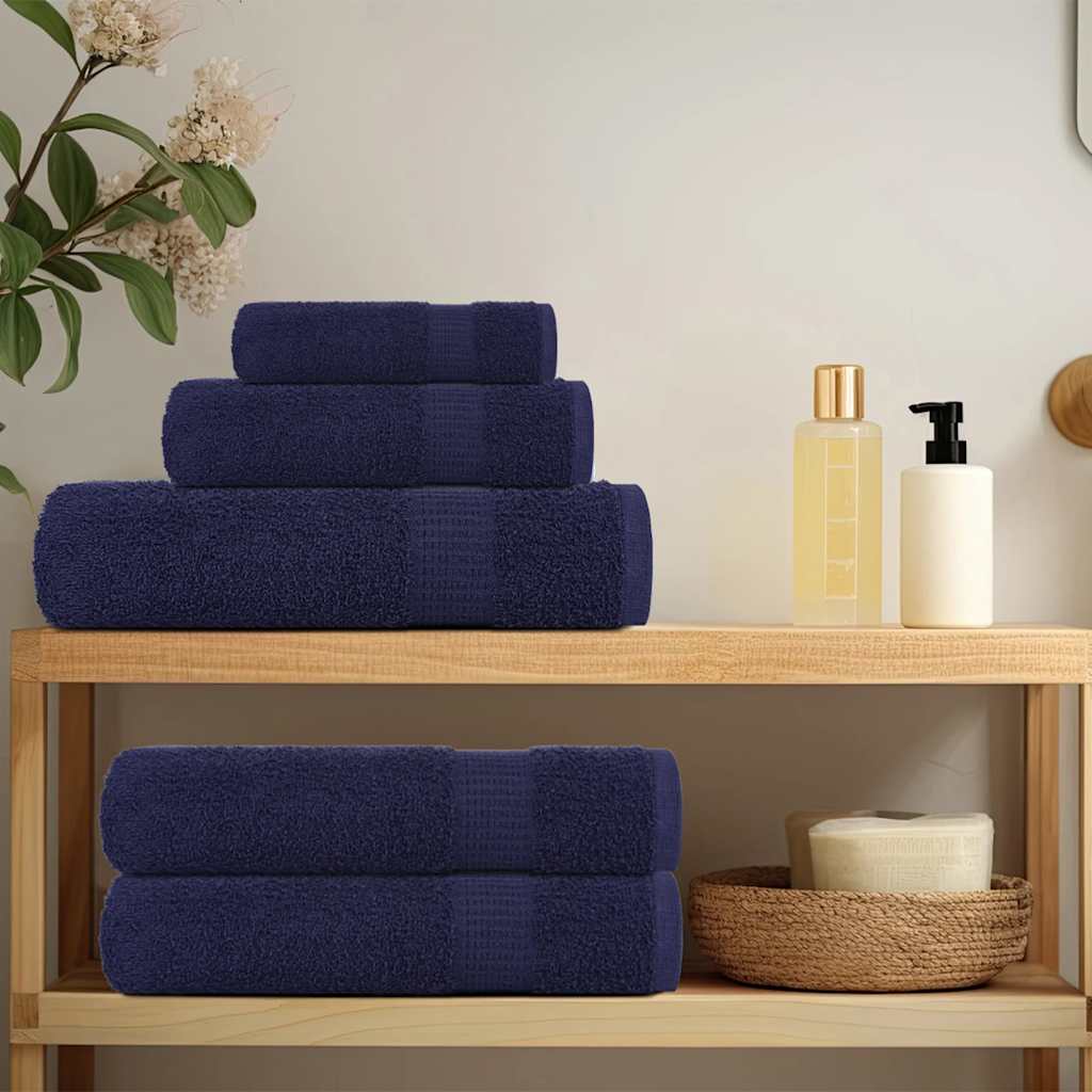 Hand Towels "FROGN" 2 pcs Navy Blue 50x100 cm 360 gsm