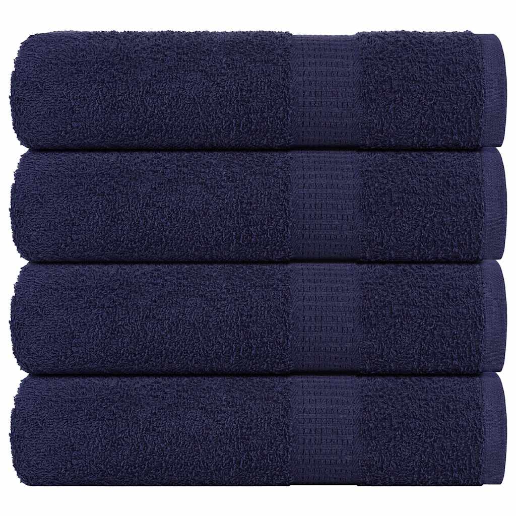 Hand Towels "FROGN" 4 pcs Navy Blue 50x100 cm 360 gsm