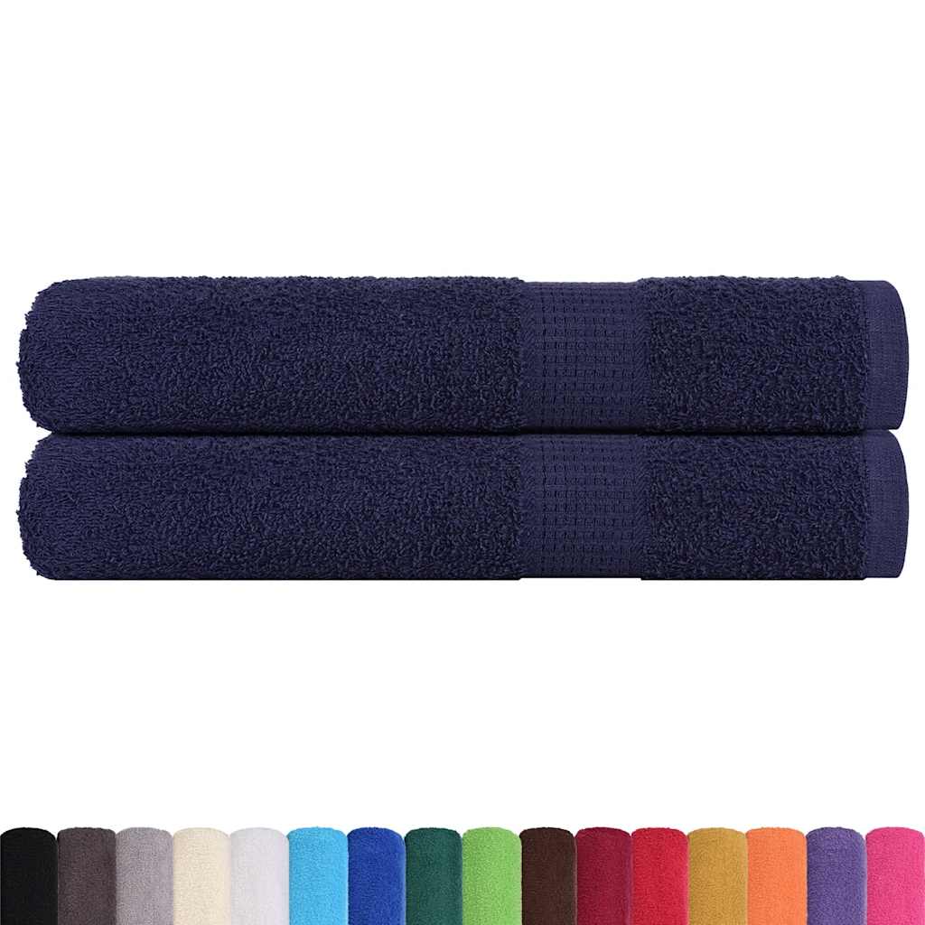 Sauna Towels "FROGN" 2 pcs Navy Blue 80x200 cm 360 gsm