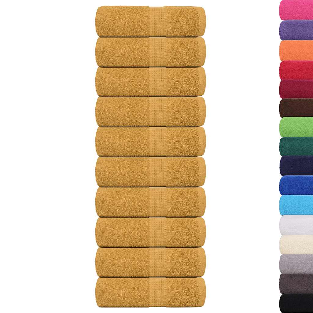 Wash Towels "FROGN" 10 pcs Gold 30x30 cm 360 gsm