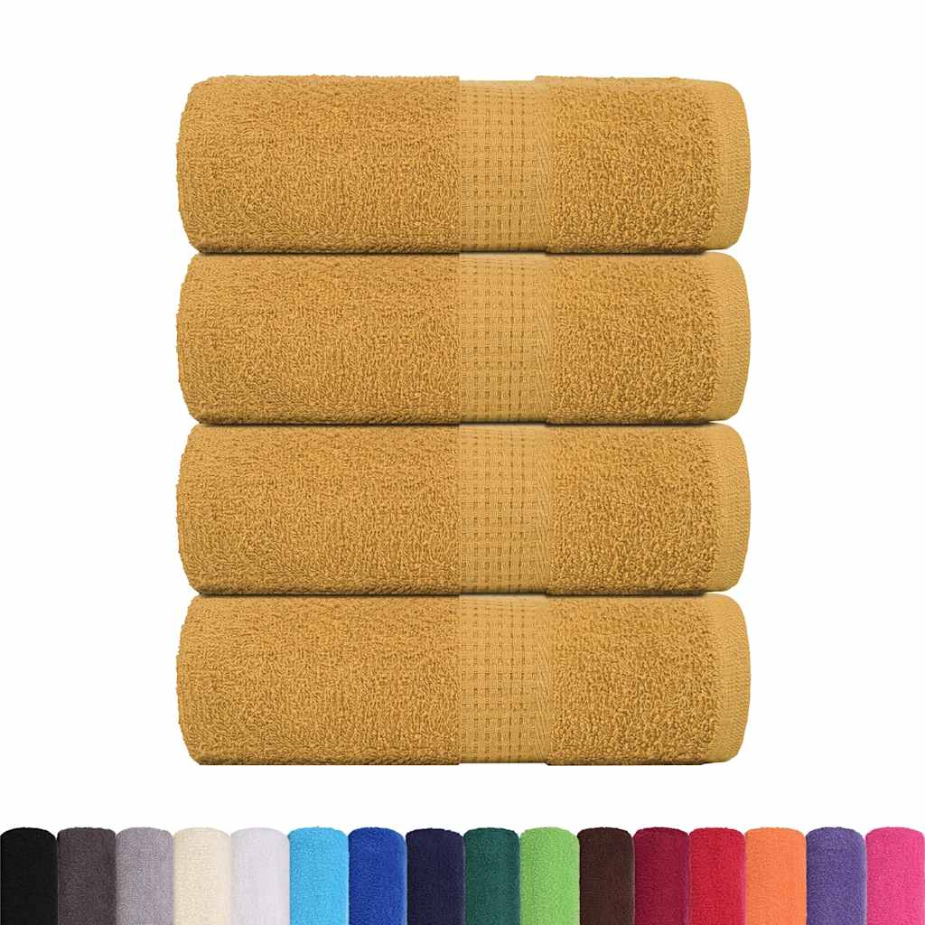 Guest Towels "FROGN" 4 pcs Gold 30x50 cm 360 gsm