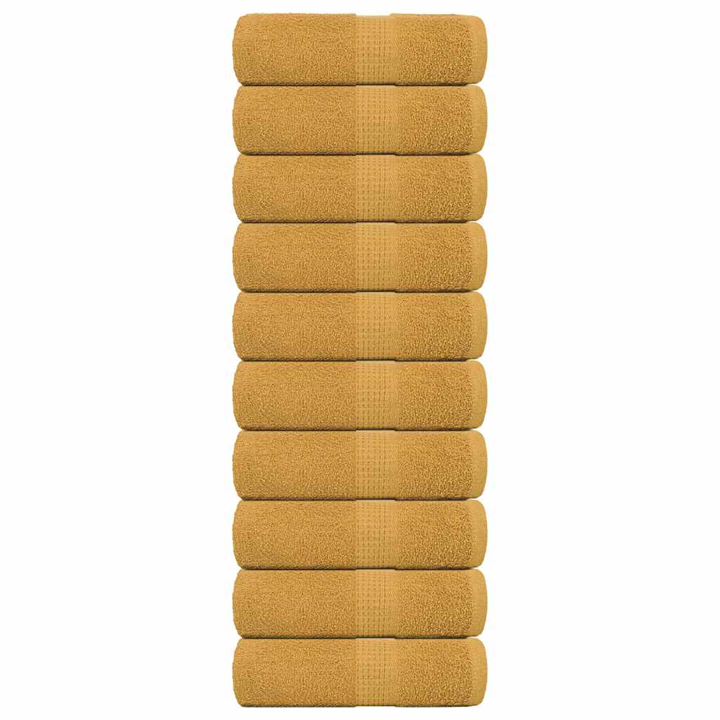 Guest Towels "FROGN" 10 pcs Gold 30x50 cm 360 gsm