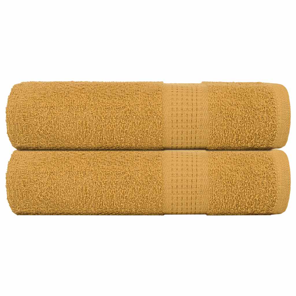 Shower Towels "FROGN" 2 pcs Gold 70x140 cm 360 gsm